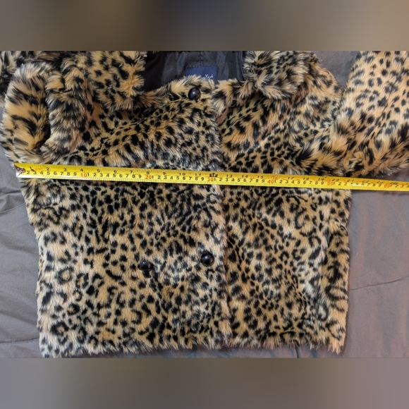 Leopard Jacket American Eagle M Statement Teddy Streetwear Sherpa Faux Fur Grung - Picture 9 of 11